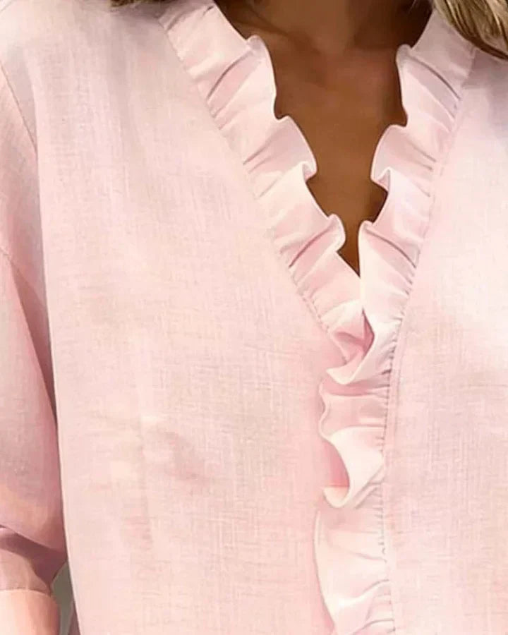 Althea | Lightweight V-Neck Blouse — Alfa Empire, view 11