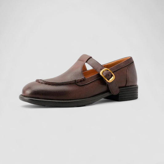 Cecelia | Classic Chunky Mary Jane Strap Shoes — Alfa Empire, view 2