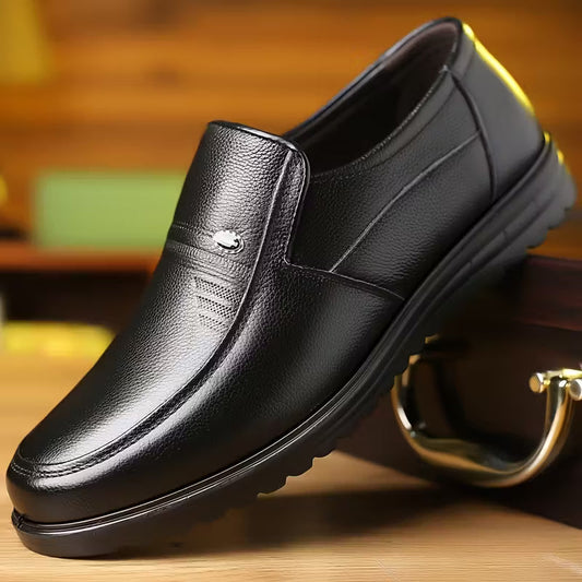 Gabriel | Casual Low Top Everyday Loafers — Black — Alfa Empire, view 2
