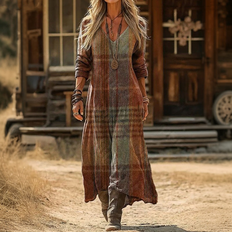 Patricia | Vintage-Inspired Long Sleeve Casual Dress — Alfa Empire, view 2