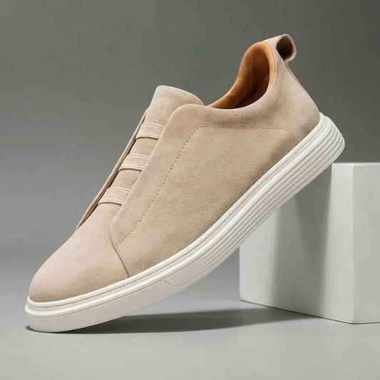 Quentin | Effortless Slip-On Sneakers — Beige — Alfa Empire, view 2