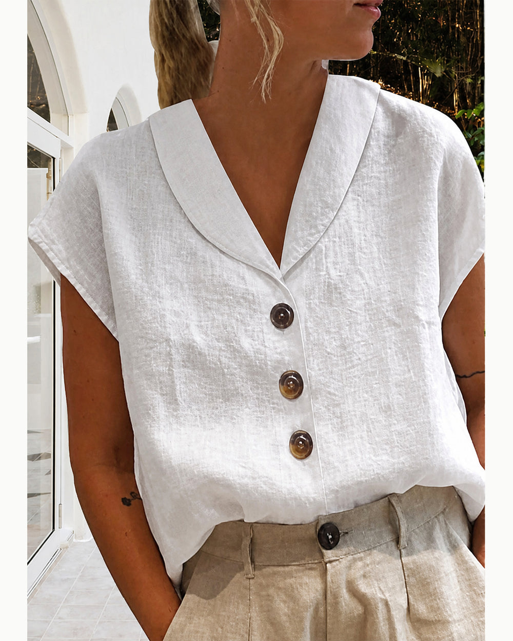 Women's Linen Casual Top