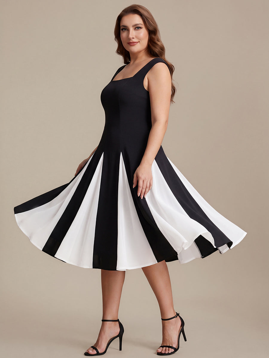 A-Line Midi Cap Sleeve Wedding Guest Dress