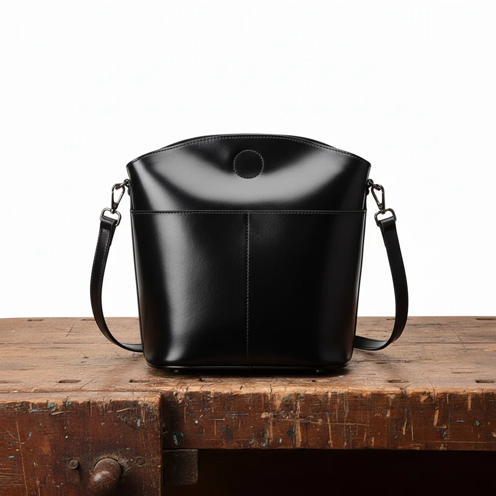 Alina | Casual Signature Shoulder Bag — Black — Alfa Empire, view 5