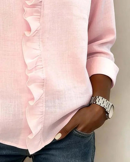 Althea | Lightweight V-Neck Blouse — Alfa Empire, view 10