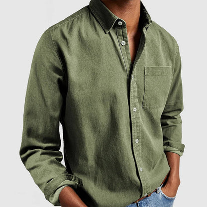 Alvin | Casual Shirt For Men — Green — Alfa Empire, view 6