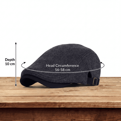 Arnel | Classic Tweed Flat Cap — Alfa Empire, view 3