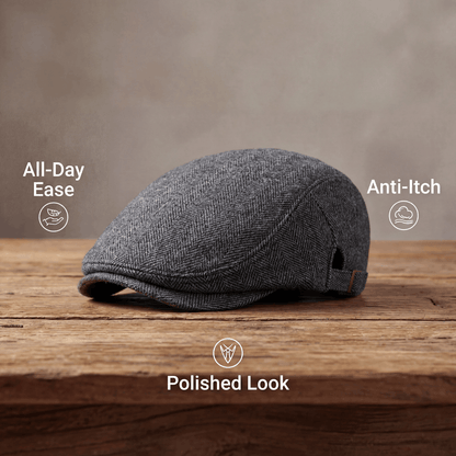 Arnel | Classic Tweed Flat Cap — Alfa Empire, view 6