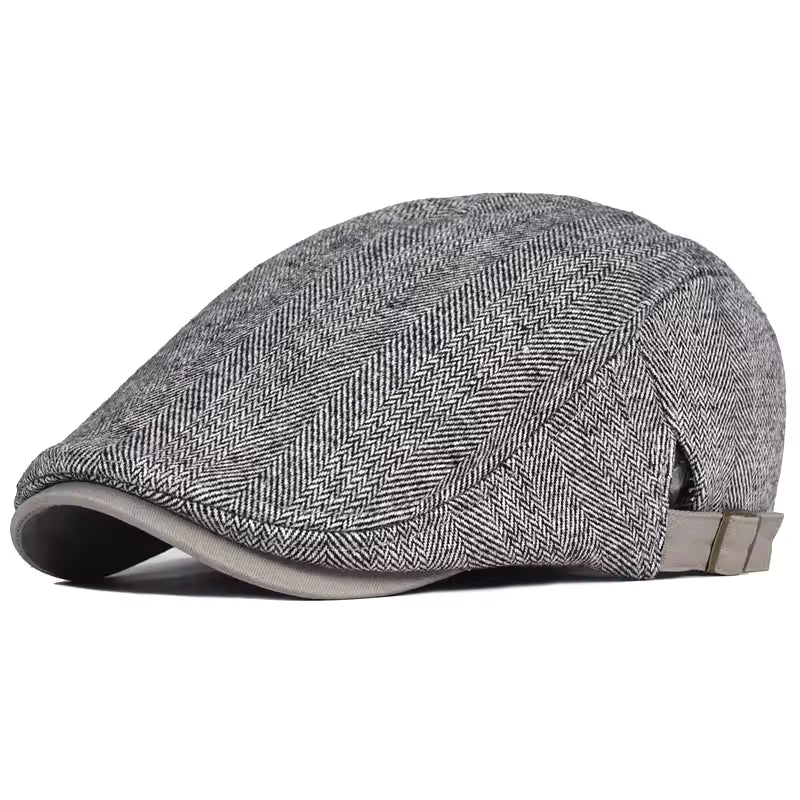 Arnel | Classic Tweed Flat Cap — Ash Grey — Alfa Empire, view 9