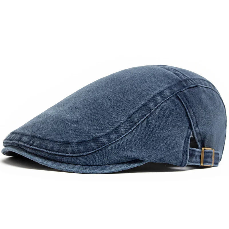 Arthuro | Classic Denim Flat Cap — Denim Blue — Alfa Empire, view 1