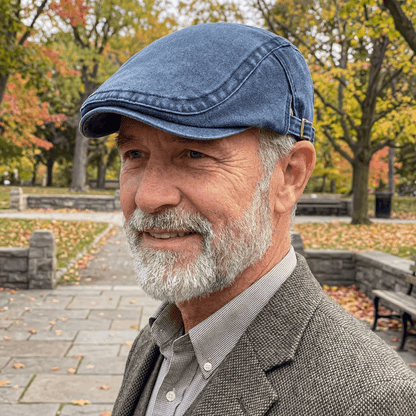 Arthuro | Classic Denim Flat Cap — Alfa Empire, view 2
