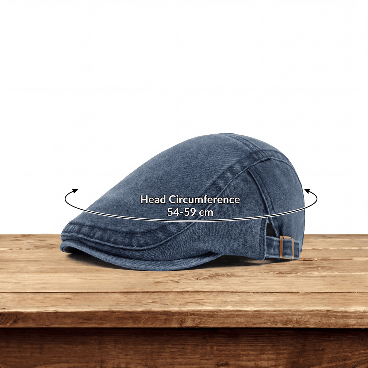 Arthuro | Classic Denim Flat Cap — Alfa Empire, view 3