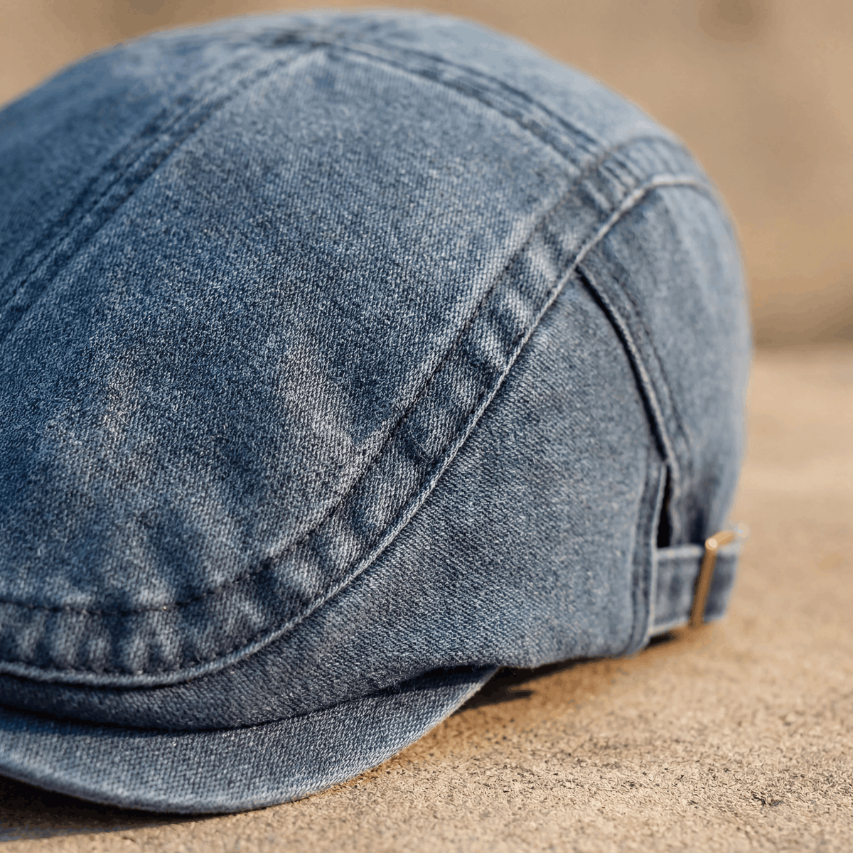 Arthuro | Classic Denim Flat Cap — Alfa Empire, view 4