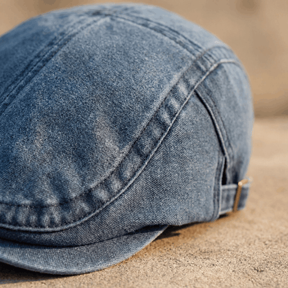 Arthuro | Classic Denim Flat Cap — Alfa Empire, view 4