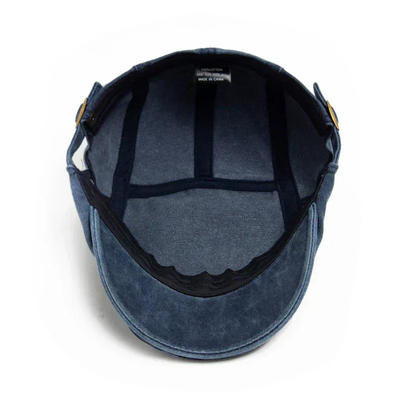 Arthuro | Classic Denim Flat Cap — Alfa Empire, view 12