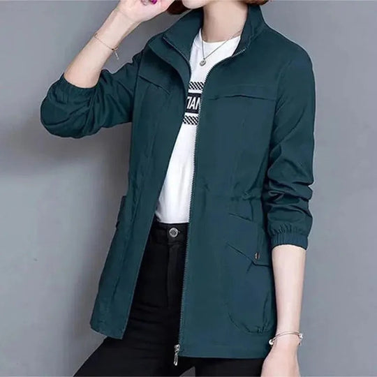 Aurora | Casual Lightweight Drawstring Jacket — Alfa Empire, view 6