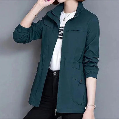 Aurora | Casual Lightweight Drawstring Jacket — Alfa Empire, view 6