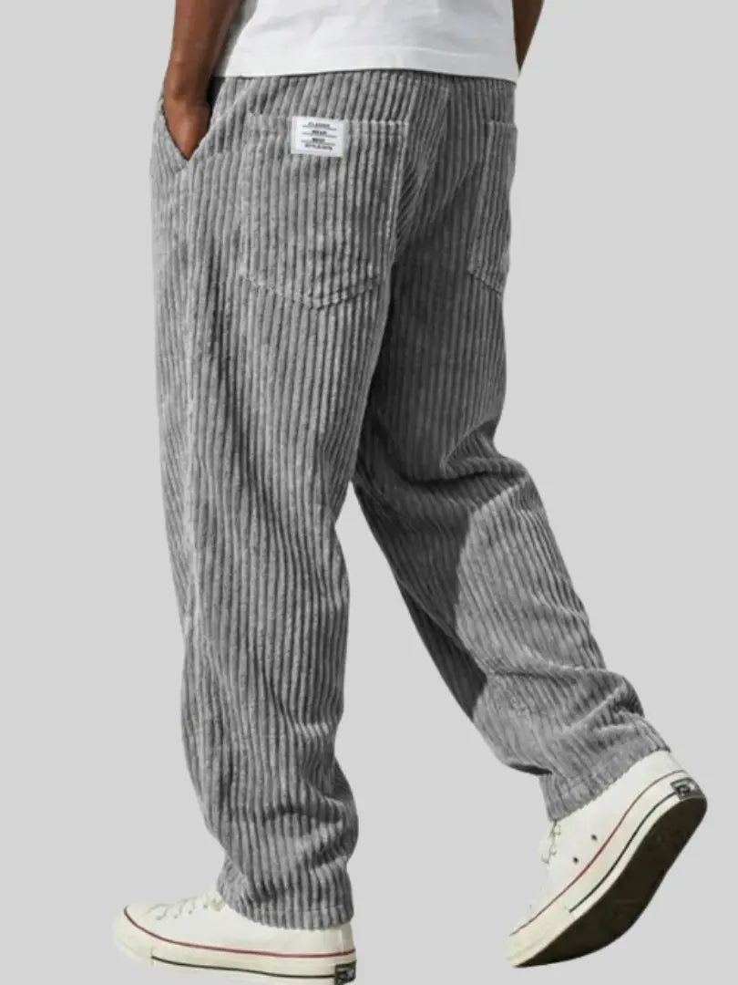Baxter | Vintage-Inspired Corduroy Pants — Grey — Alfa Empire, view 2
