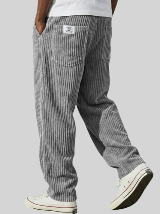 Baxter | Vintage-Inspired Corduroy Pants — Grey — Alfa Empire, view 2
