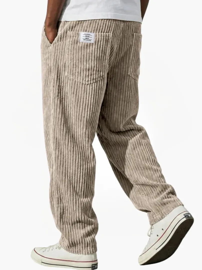 Baxter | Vintage-Inspired Corduroy Pants — Khaki — Alfa Empire, view 4