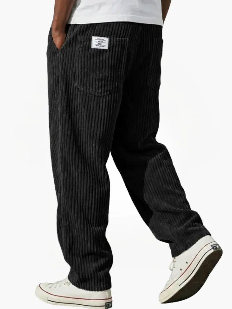Baxter | Vintage-Inspired Corduroy Pants — Black — Alfa Empire, view 8