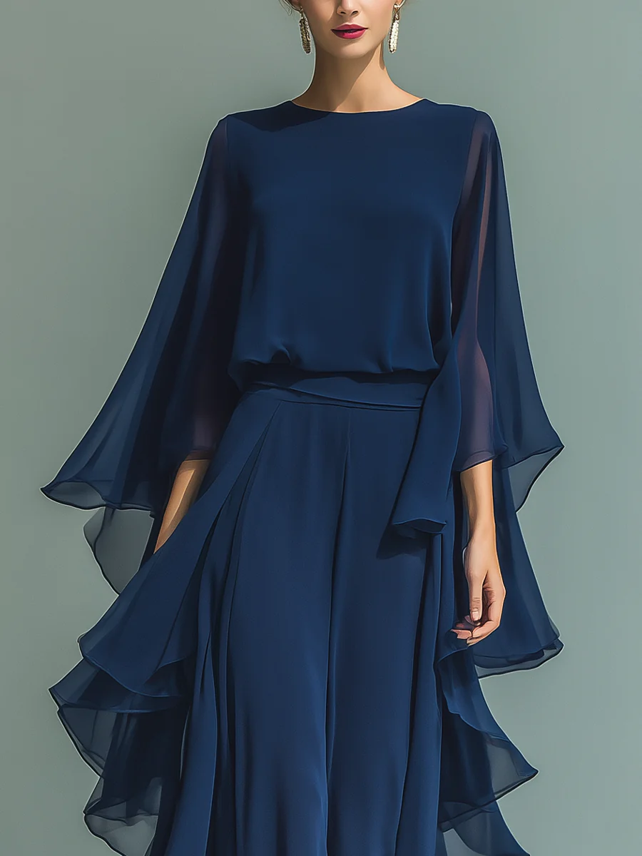 Beatrice | Refined Chiffon Set — Alfa Empire, view 3