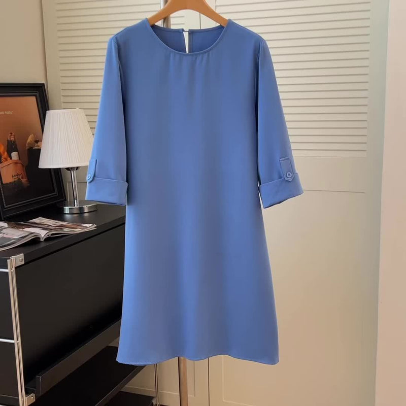 Beatrice | Comfortable Round Neck Dress — Alfa Empire, view 5