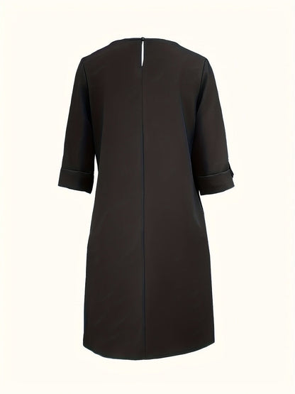 Beatrice | Comfortable Round Neck Dress — Alfa Empire, view 6