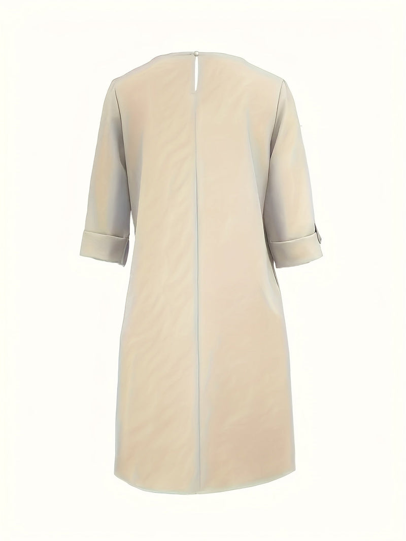 Beatrice | Comfortable Round Neck Dress — Alfa Empire, view 7