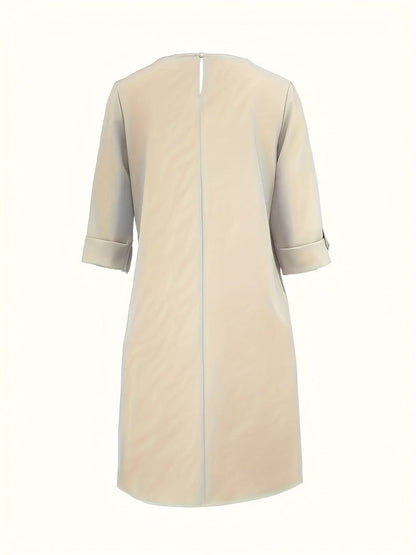 Beatrice | Comfortable Round Neck Dress — Alfa Empire, view 7