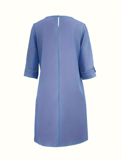 Beatrice | Comfortable Round Neck Dress — Alfa Empire, view 8