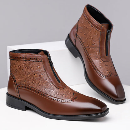 Belmar | High Cut Ostrich Shoes — Alfa Empire, view 4