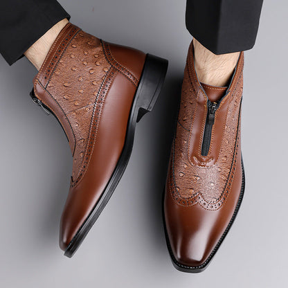 Belmar | High Cut Ostrich Shoes — Alfa Empire, view 8