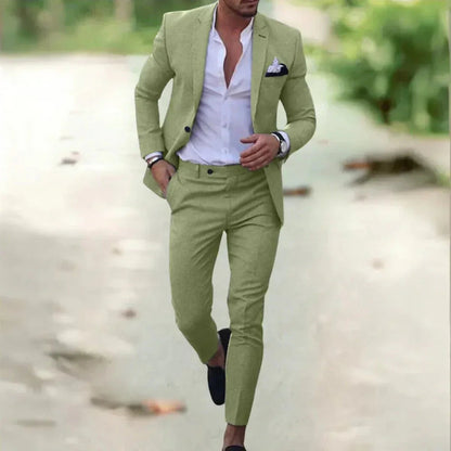Benjamin | Refined Tailored Three-Piece Suit — Green — Alfa Empire, view 3