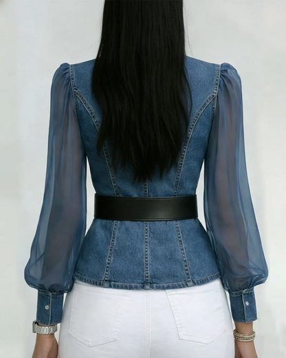 Bernadette | Belted Statement Top — Alfa Empire, view 3