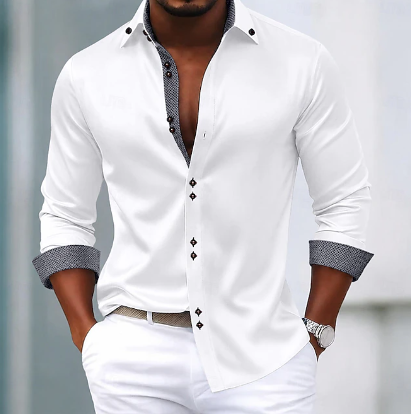 Brodie | Classic Collar Everyday Shirt — White — Alfa Empire, view 1