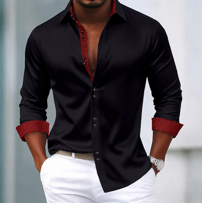 Brodie | Classic Collar Everyday Shirt — Black — Alfa Empire, view 7