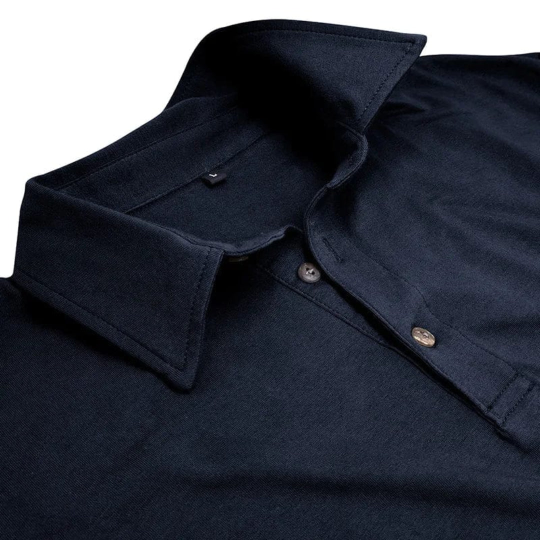 Callan | Casual Long Sleeve Collared Polo — Alfa Empire, view 7