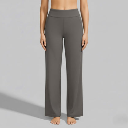 Camille | Comfortable Stretch Pants for Women — Taupe — Alfa Empire, view 1