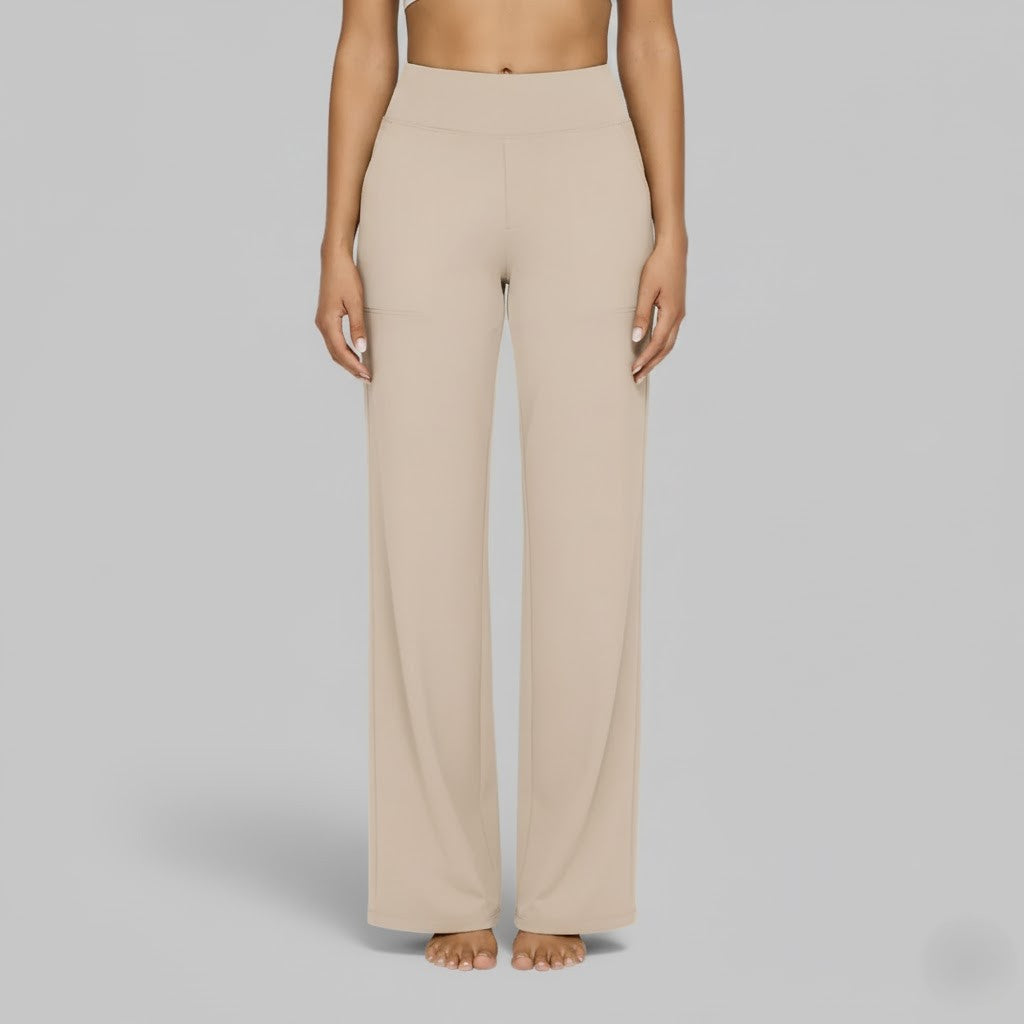 Camille | Comfortable Stretch Pants for Women — Cream — Alfa Empire, view 5