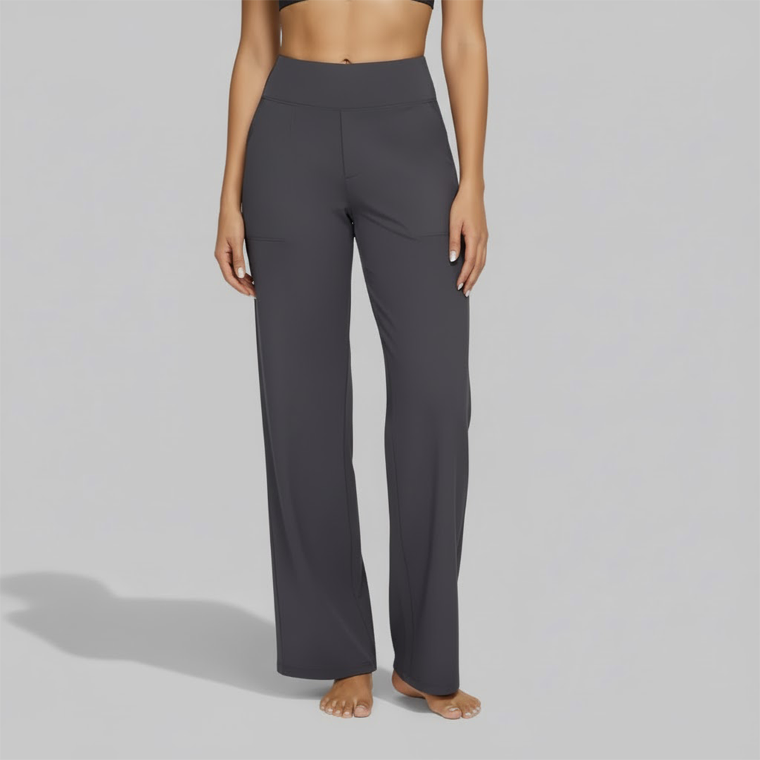 Camille | Comfortable Stretch Pants for Women — Gray — Alfa Empire, view 8