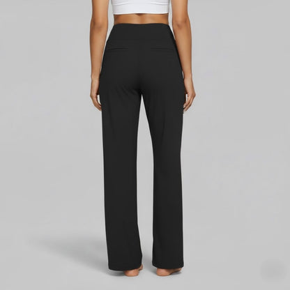 Camille | Comfortable Stretch Pants for Women — Black — Alfa Empire, view 12