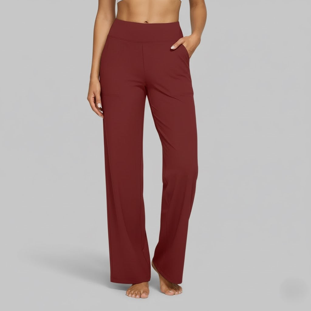 Camille | Comfortable Stretch Pants for Women — Red — Alfa Empire, view 13