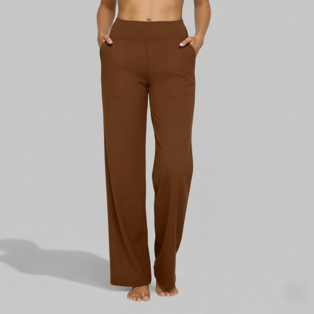 Camille | Comfortable Stretch Pants for Women — Brown — Alfa Empire, view 22