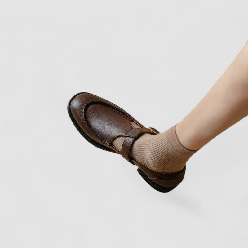 Cecelia | Classic Chunky Mary Jane Strap Shoes — Alfa Empire, view 5