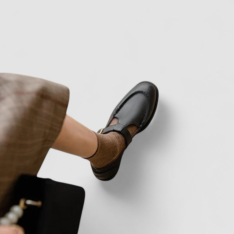 Cecelia | Classic Chunky Mary Jane Strap Shoes — Alfa Empire, view 6
