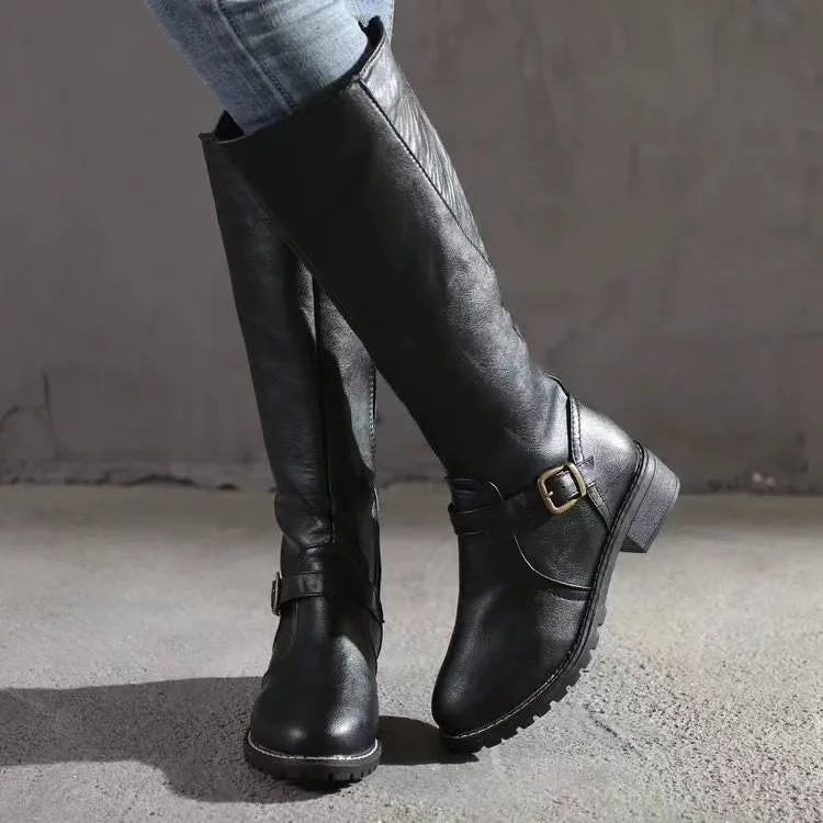 Celestine | Orthopedic Leather Boots — Alfa Empire, view 1