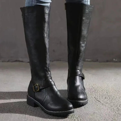 Celestine | Orthopedic Leather Boots — Black — Alfa Empire, view 7