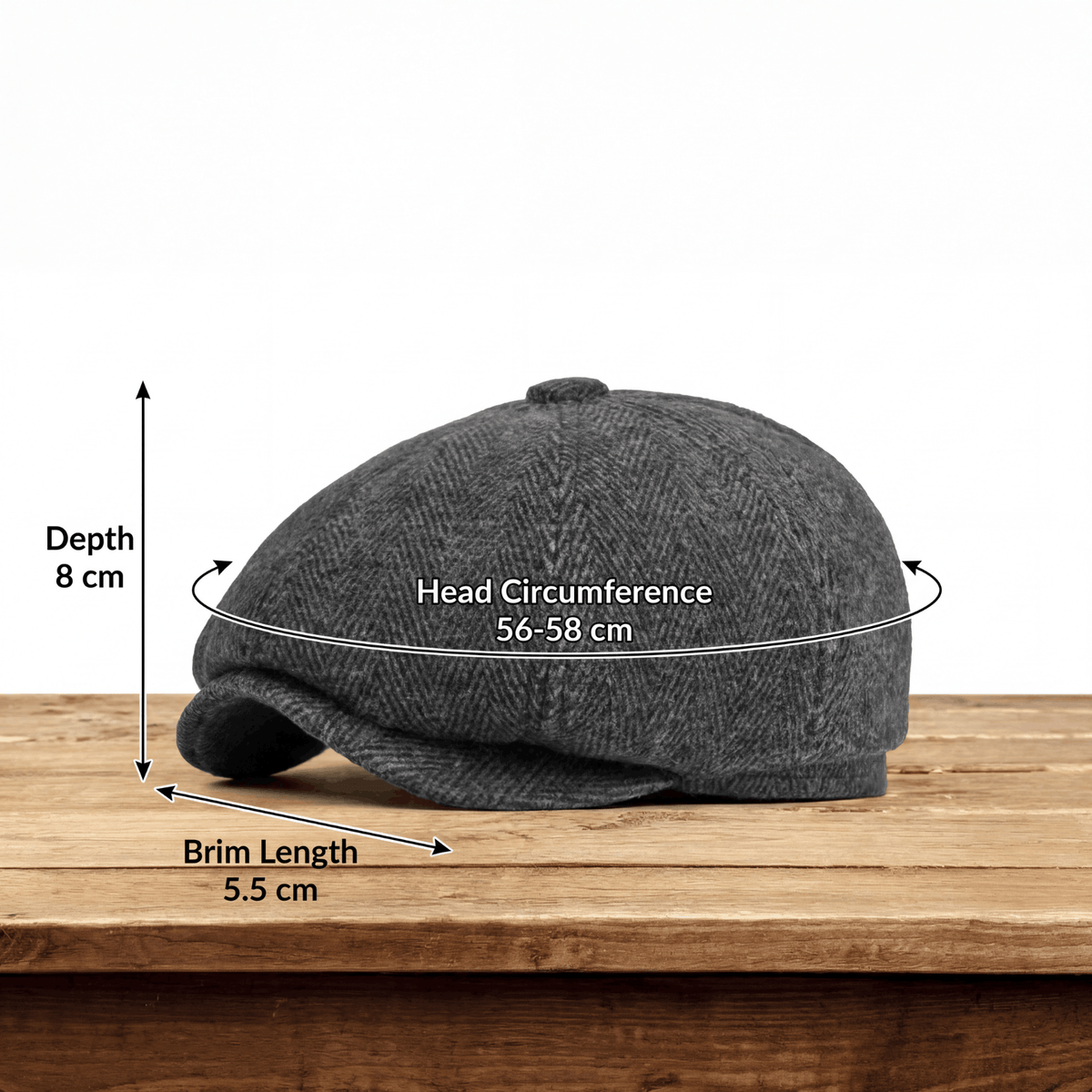 Charles | Classic Everyday Blend Flat Cap — Alfa Empire, view 3