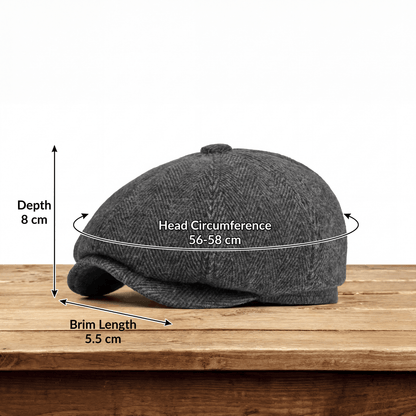 Charles | Classic Everyday Blend Flat Cap — Alfa Empire, view 3